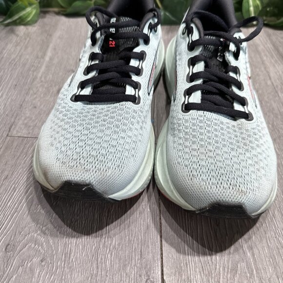 Brooks Glycerin 21 Shoes Womens Size 7 Green Black Coral Running 1204081B410 - Picture 3 of 10